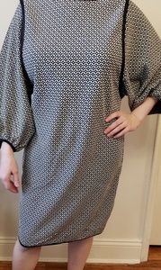 Max Studio bubble sleeve knee length dress